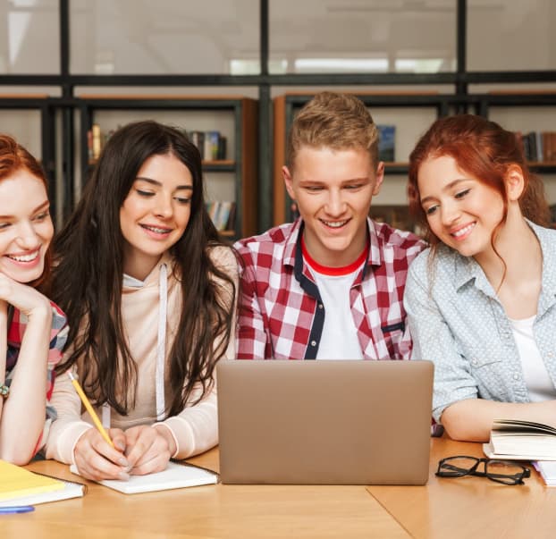 Student giving proctored exam online